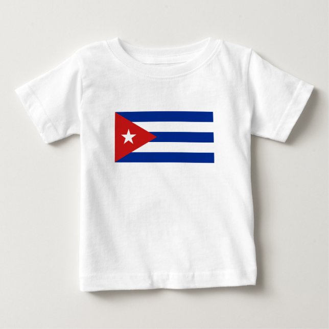 Camiseta Bandeira de Cuba (Frente)