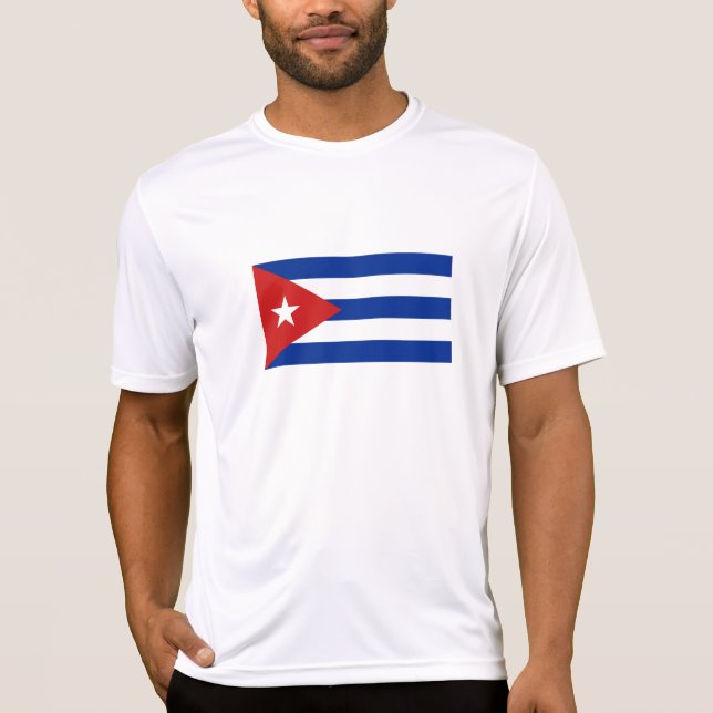 Camiseta Bandeira de Cuba (Frente)