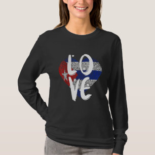 Camiseta Bandeira de Cuba Cubano Orgulho Cubano