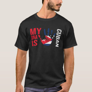 Camiseta bandeira de Cuba meu DNA cubano férias em Cuba Cub