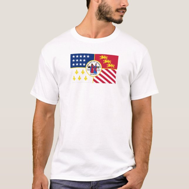 Camiseta Bandeira de Detroit (Frente)
