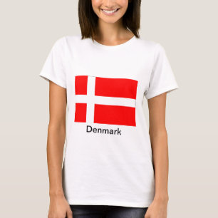 Camiseta Bandeira de Dinamarca