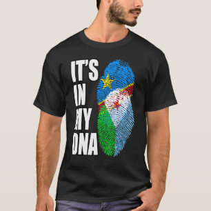 Camiseta Bandeira De DNA Mistura Democrática Congolesa E Ji