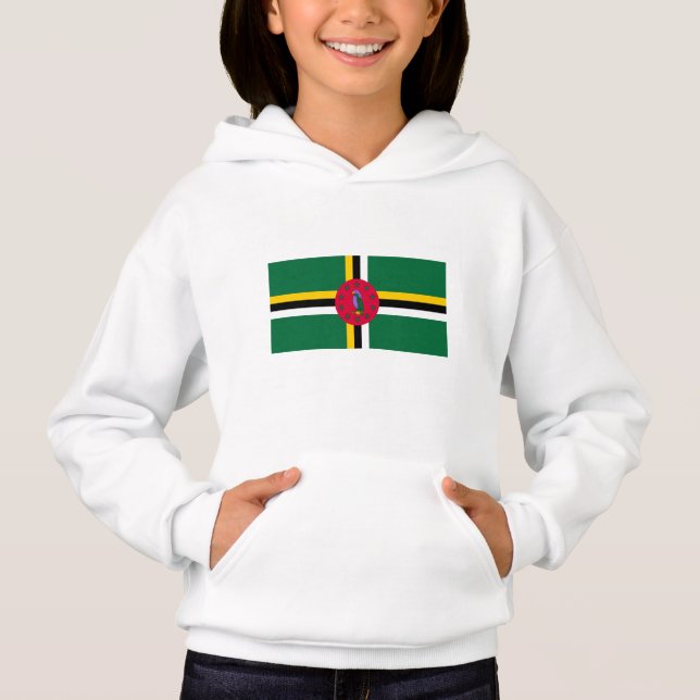 Camiseta Bandeira de Dominica (Frente)