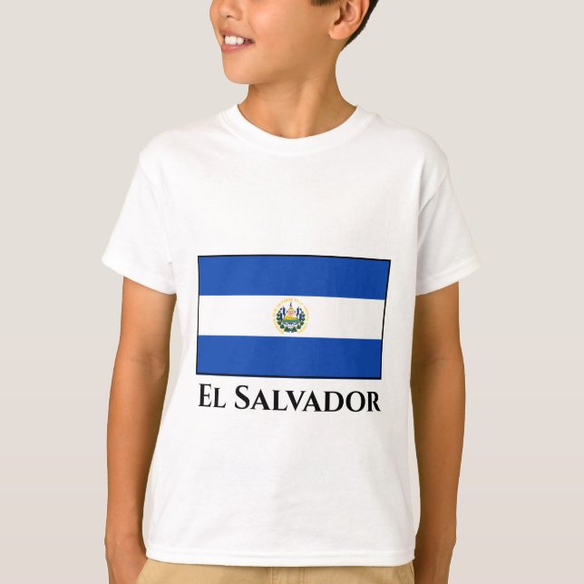 Camiseta Bandeira de El Salvador (Frente)
