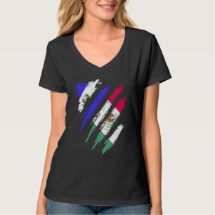 Camiseta Bandeira de El Salvador Cultivado no México Patrio