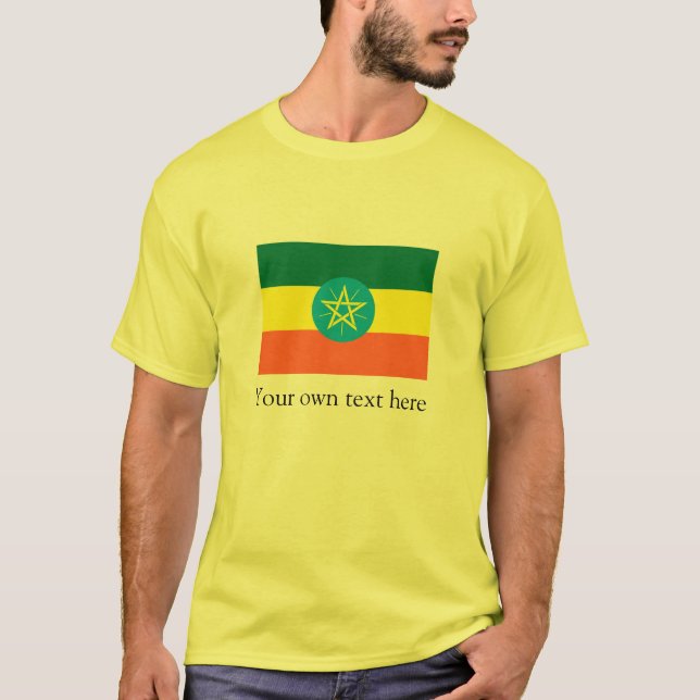 Camiseta Bandeira de Etiópia (Frente)