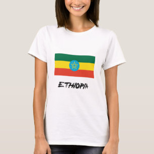 Camiseta Bandeira de Etiópia