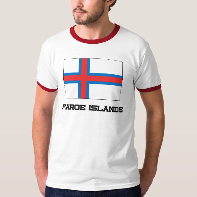 Camiseta Bandeira de Faroe Island (Frente)