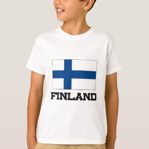 Camiseta Bandeira de Finlandia