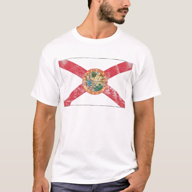Camiseta Bandeira de Florida (afligida) (Frente)