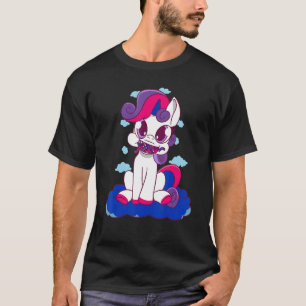 Camiseta Bandeira de Fogo de Dragão Bissexual Orgulho Bi LG
