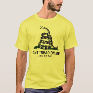 Camiseta Bandeira de Gadsden (amarelo)