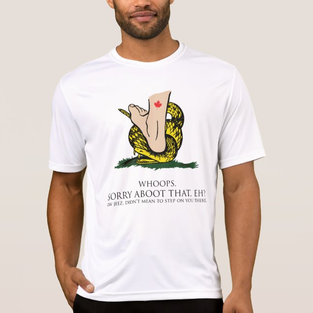 Camiseta Bandeira de Gadsden do canadense (Frente)
