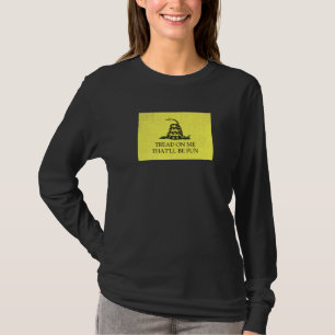 Camiseta Bandeira de Gadsden Modernizada Pise Em Mim Isso S