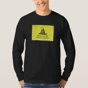 Camiseta Bandeira de Gadsden Modernizada Pise Em Mim Isso S
