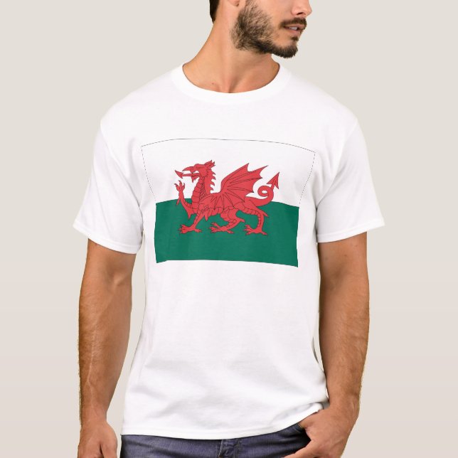 Camiseta Bandeira de Galês (Frente)