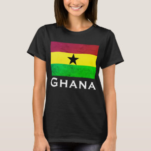 Camiseta Bandeira de Gana (África Ocidental)