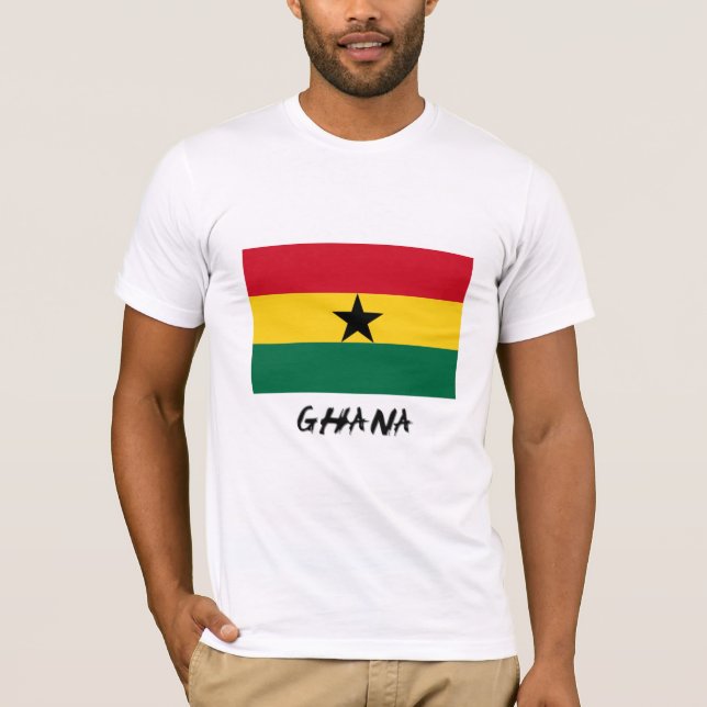 Camiseta Bandeira de Ghana (Frente)