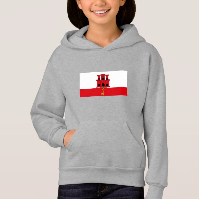 Camiseta Bandeira de Gibraltar (Frente)
