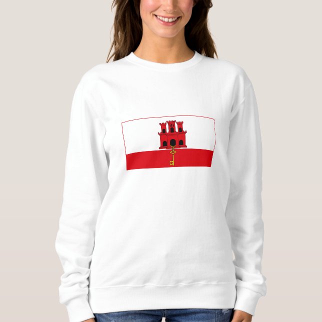 Camiseta Bandeira de Gibraltar (Frente)