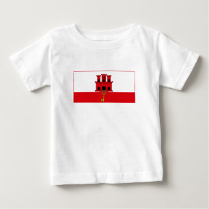 Camiseta Bandeira de Gibraltar