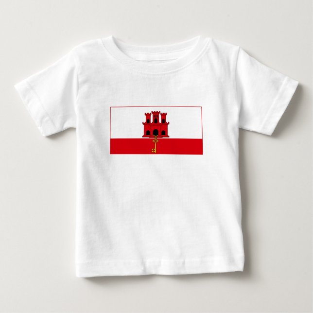 Camiseta Bandeira de Gibraltar (Frente)