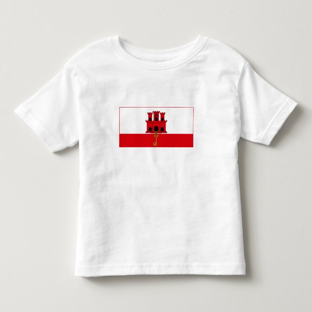 Camiseta Bandeira de Gibraltar (Frente)