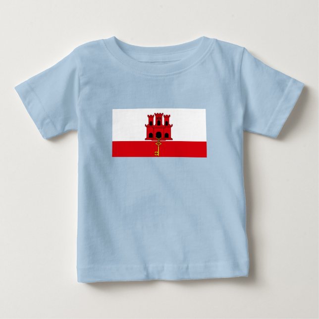 Camiseta Bandeira de Gibraltar (Frente)