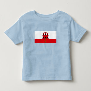 Camiseta Bandeira de Gibraltar