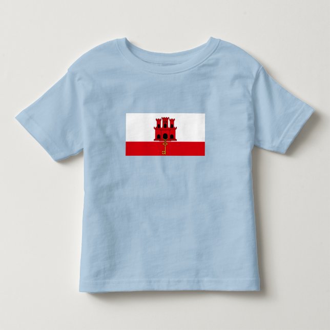 Camiseta Bandeira de Gibraltar (Frente)