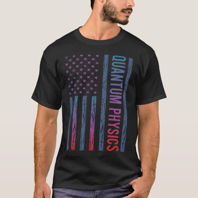 Camiseta Bandeira de Gradiente Física Quântica (Frente)