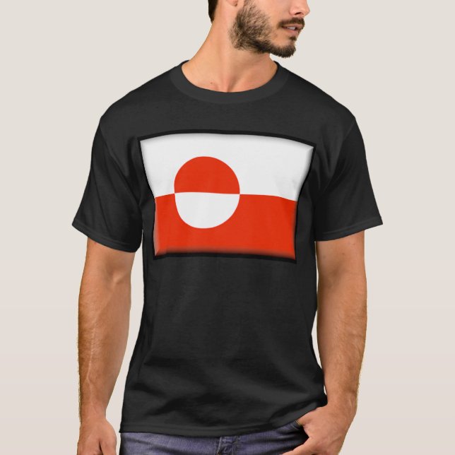 Camiseta Bandeira de Greenland (Frente)
