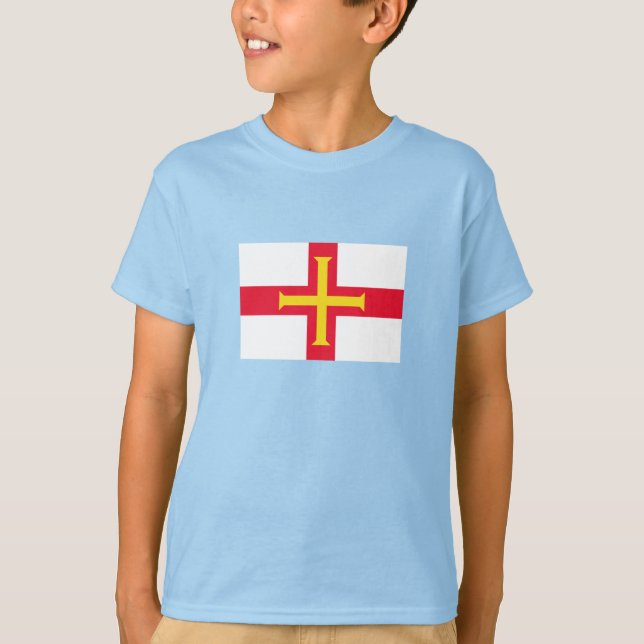 Camiseta Bandeira de Guernsey (Frente)