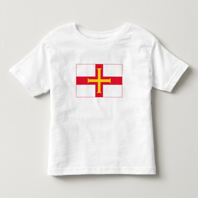 Camiseta Bandeira de Guernsey (Frente)