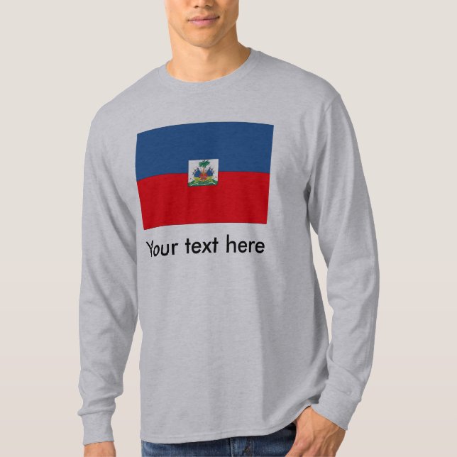 Camiseta Bandeira de Haiti (Frente)