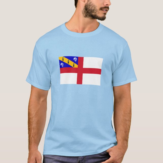 Camiseta Bandeira de Herm (Frente)