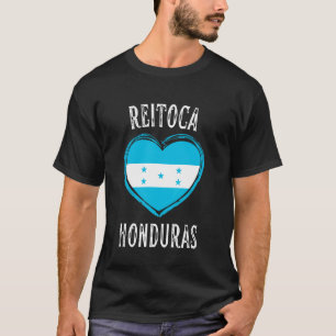 Camiseta Bandeira de Honduras Coração Cidade Reitoca