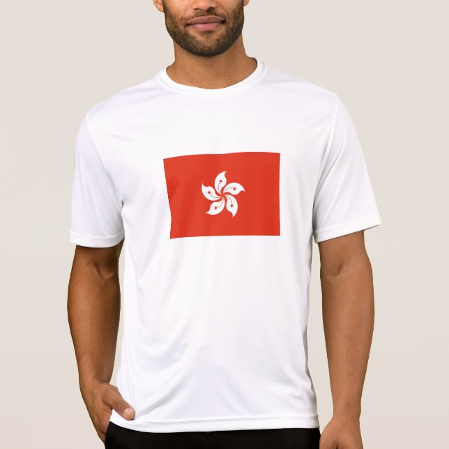 Camiseta Bandeira de Hong Kong (Frente)