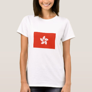Camiseta Bandeira de Hong Kong