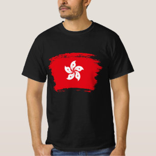 Camiseta Bandeira de Hong Kong