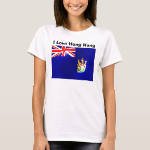 Camiseta Bandeira de Hong Kong
