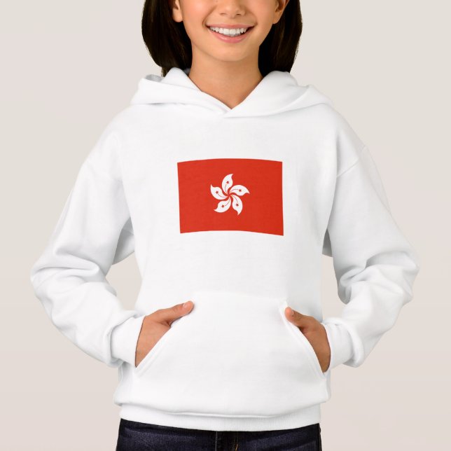Camiseta Bandeira de Hong Kong (Frente)