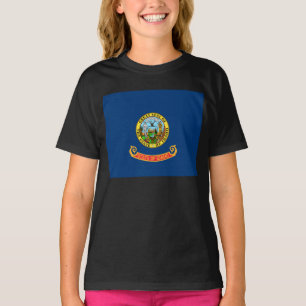 Camiseta Bandeira de Idaho: o Estado Pedra Preciosa, Montan