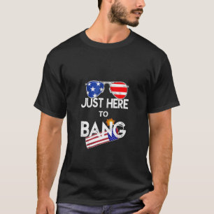 Camiseta Bandeira de Independência Óculos De Sol E Fogos De