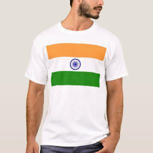 Camiseta Bandeira de India - तिरंगा - भार