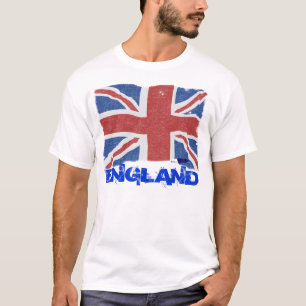 Camiseta Bandeira de Inglaterra do vintage