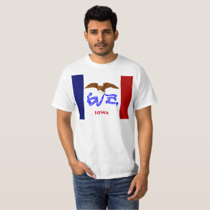 Camiseta Bandeira de Iowa