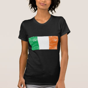 Camiseta Bandeira de Ireland do vintage