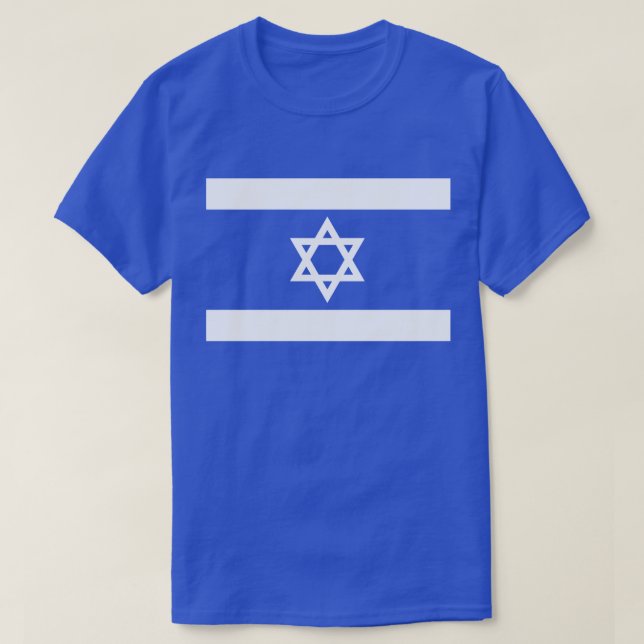 Camiseta Bandeira de Israel (Frente do Design)